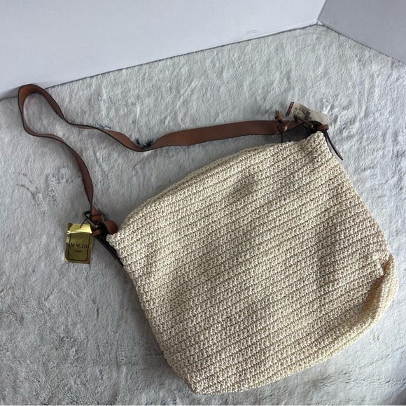 Vintage MAGID Paper straw tote. From Robisons May Store . - Picture 4 of 12